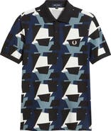 Fred Perry Fragment Print Polo