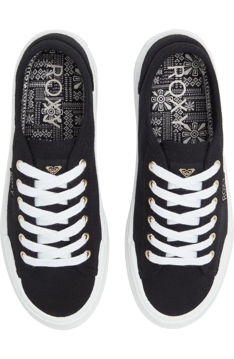 Roxy Marina Sneaker, Alternate, color, Black