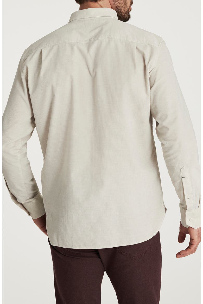 Corduroy Button-Up Shirt, Alternate, color, BEIGE