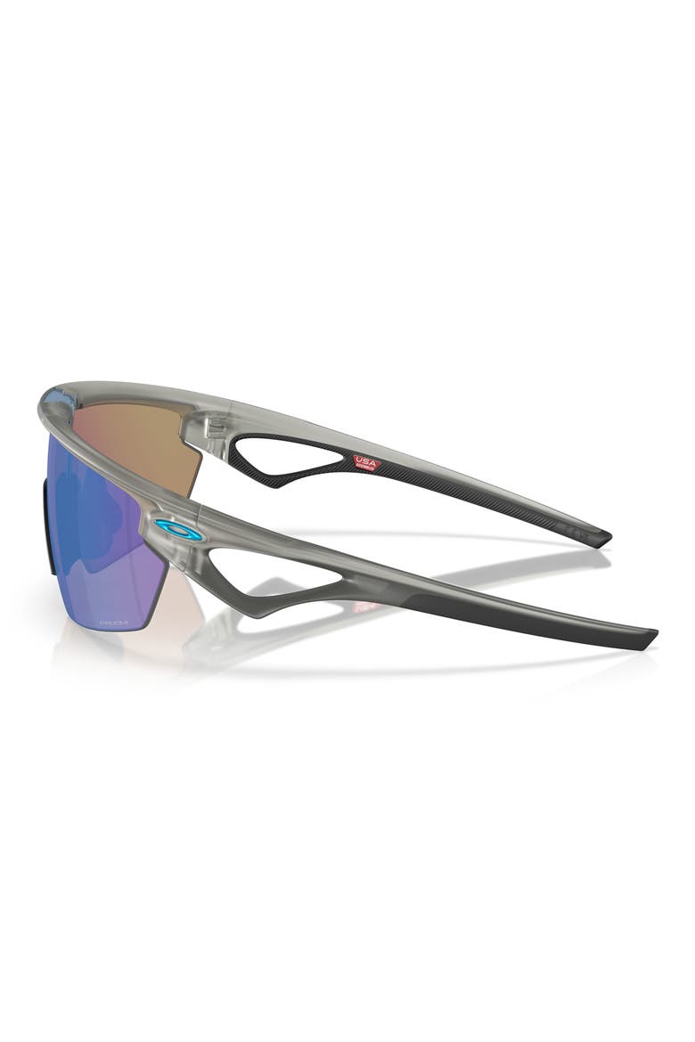 Prizm™ Road Sport 36mm Rectangular Sunglasses, Alternate, color, MATTE GREY/ SAPPHIRE