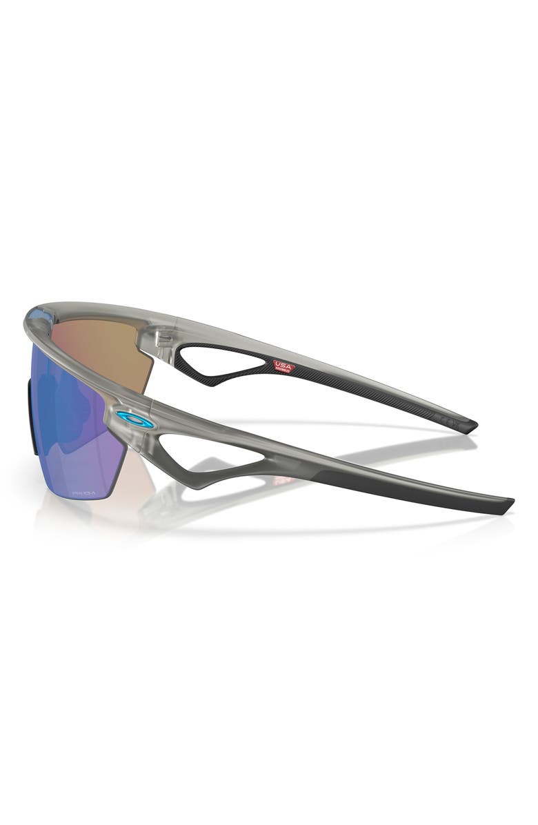 Oakley Prizm<sup>™</sup> Road Sport 36mm Rectangular Sunglasses, Alternate, color, Matte Grey/ Sapphire