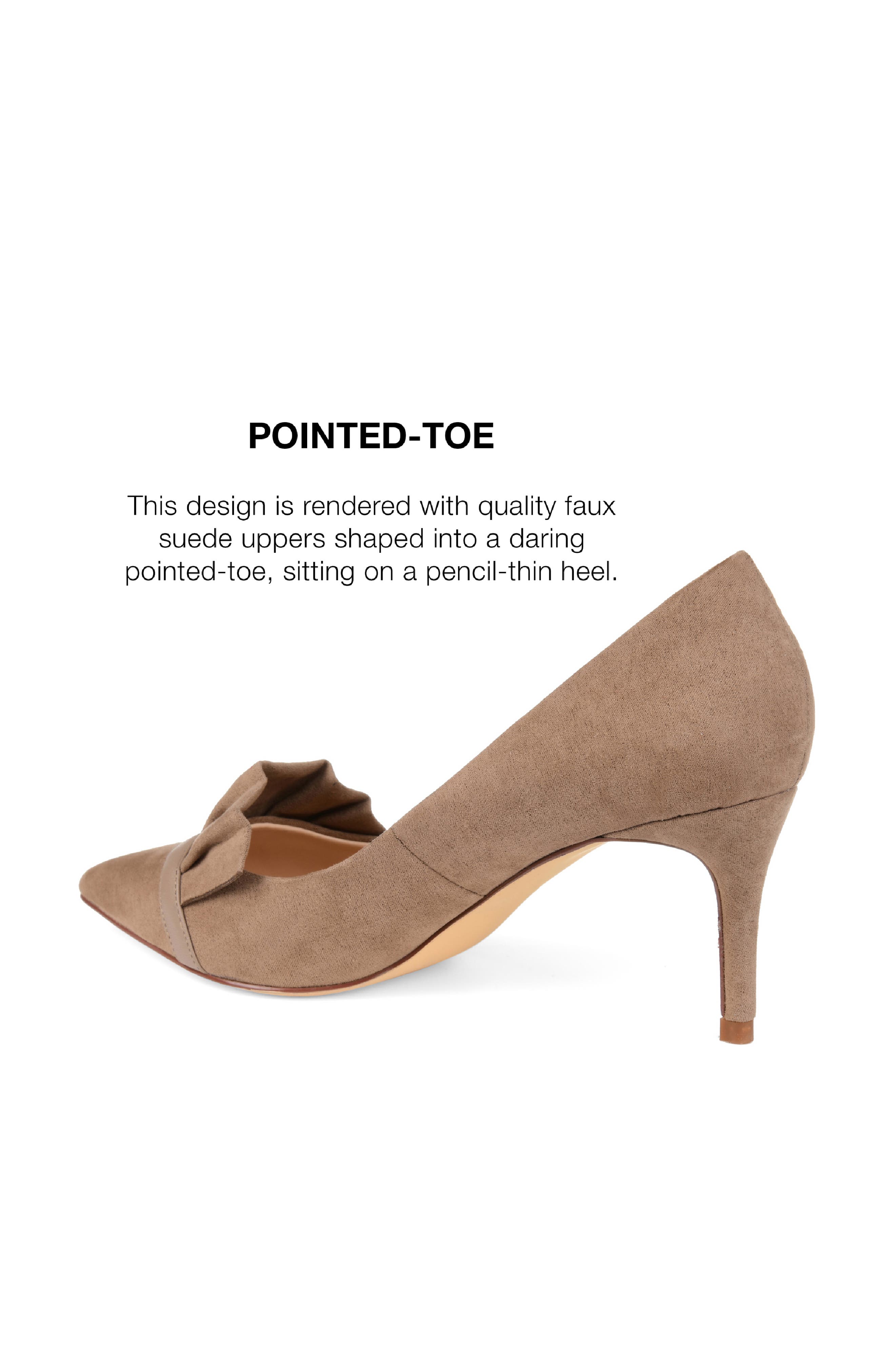 JOURNEE Marek Ruffle Pump, Alternate, color, TAUPE