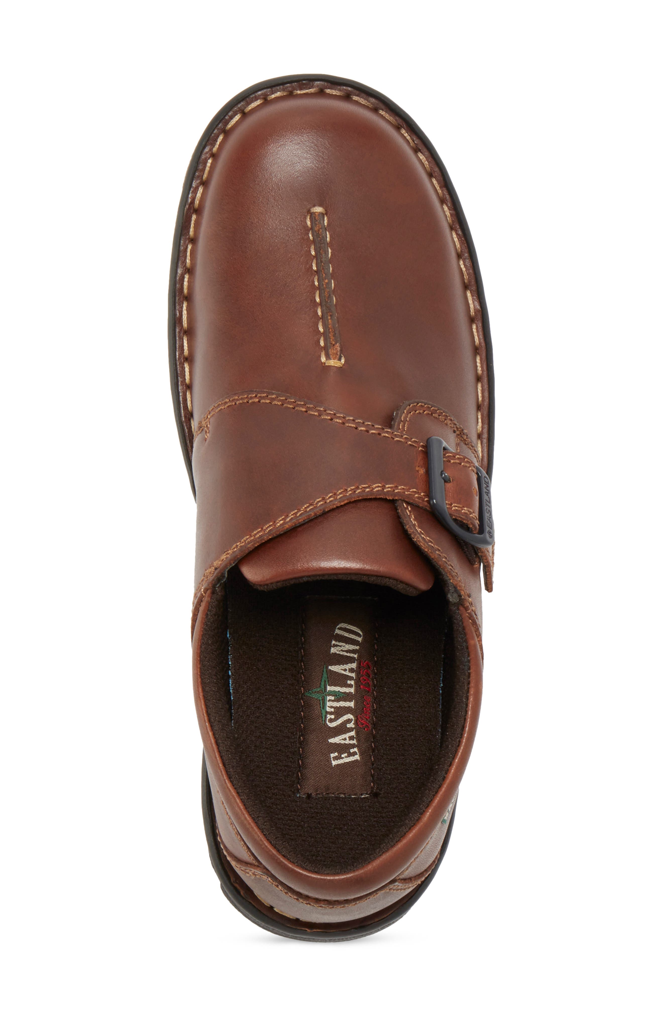 Syracuse Monk Strap Shoe, Alternate, color, BROWN