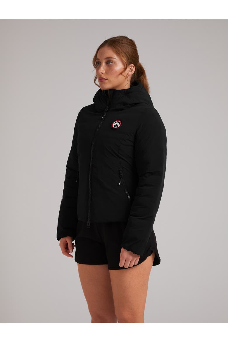 Cosmos Hooded Jacket, Alternate, color, BLACK