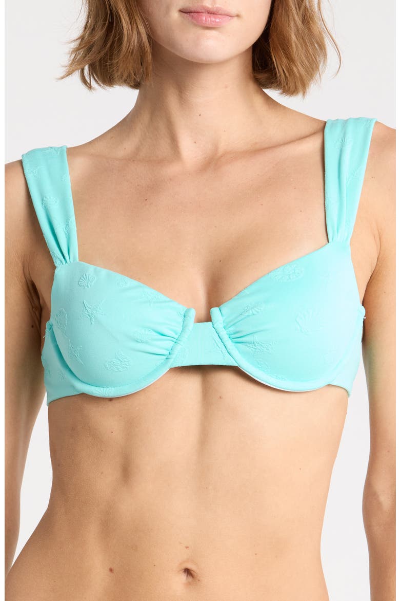 Verona Underwire Bikini Top, Main, color, AQUA SKY