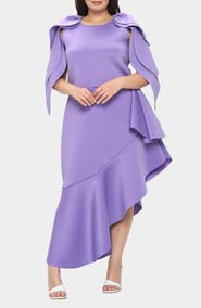 L I V D Kaskade Asymmetric Ruffle Dress