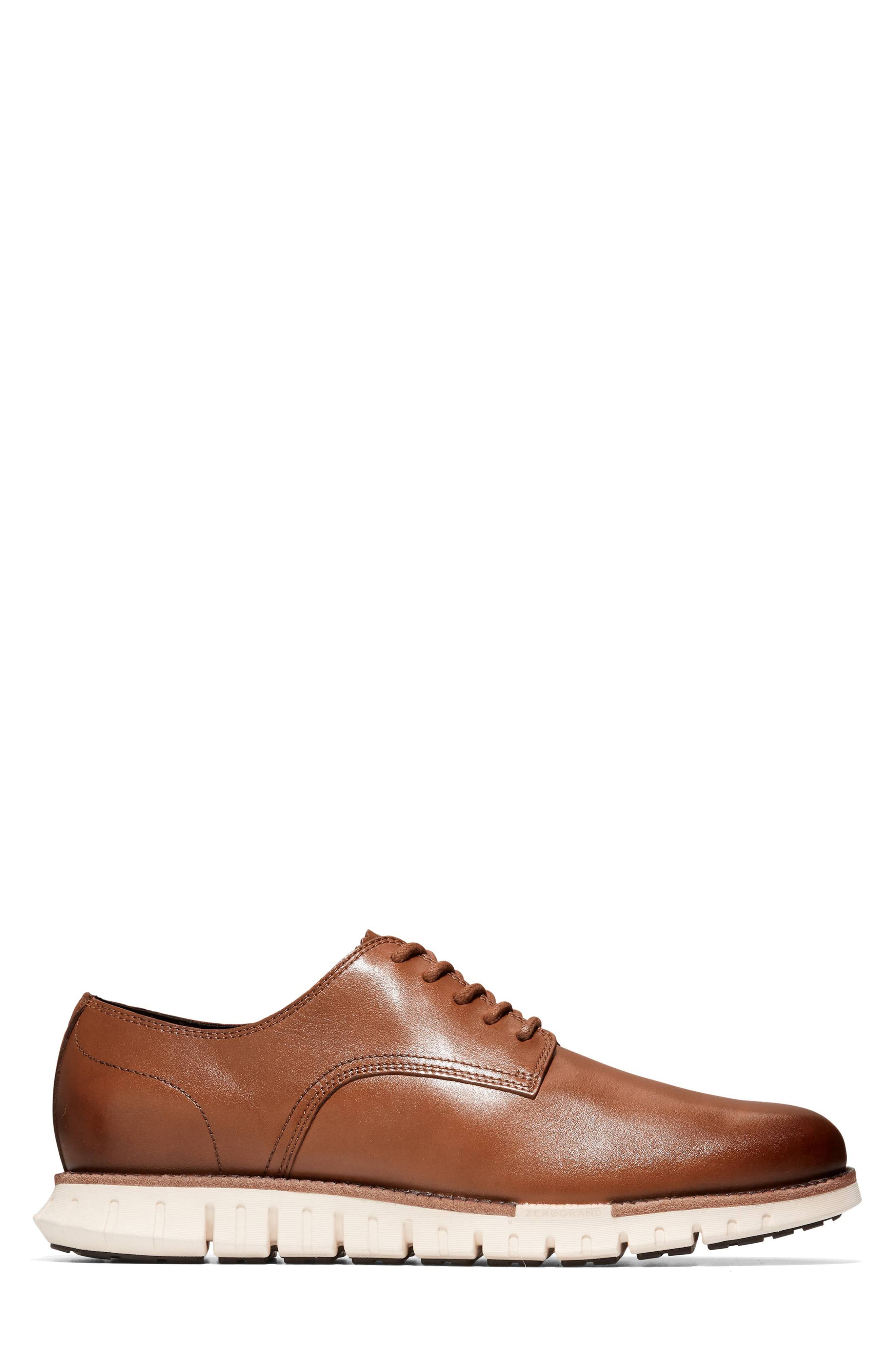 Cole Haan ZeroGrand Remastered Plain Toe Derby, Alternate, color, Ch British Tan/Ivory