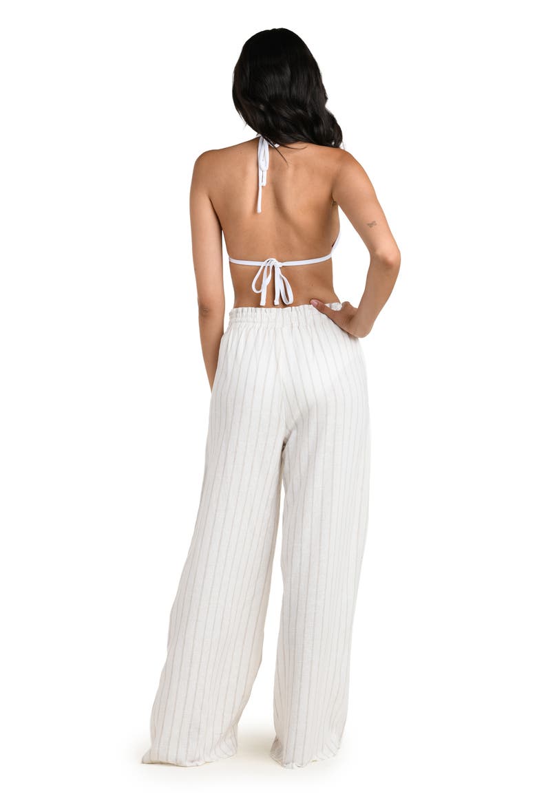 Delphine Coast Wide Leg Cover-Up Pants, Alternate, color, CREAM