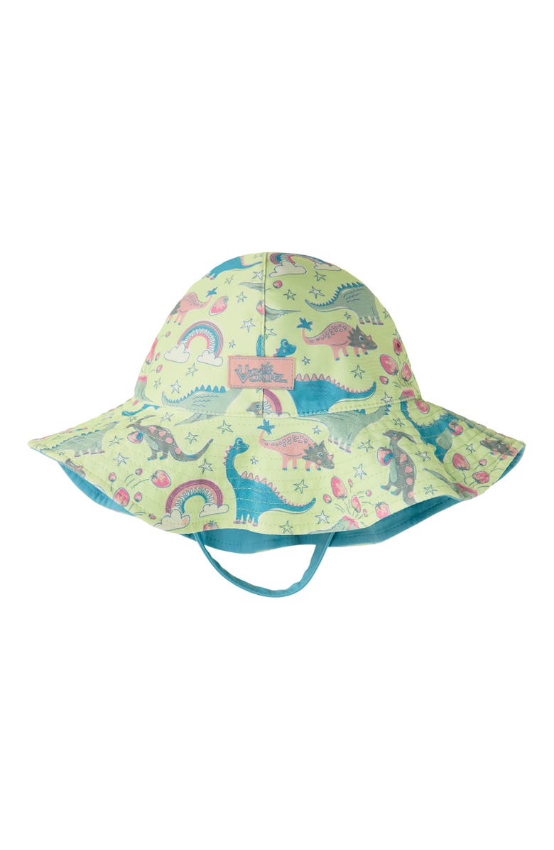 UV Skinz Scalloped Bucket Hat, Main, color, Dino Berry