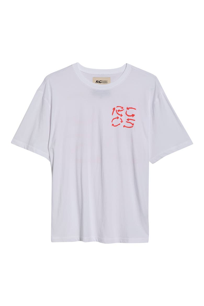 Paint Stroke Graphic Cotton T-Shirt, Alternate, color, WHITE