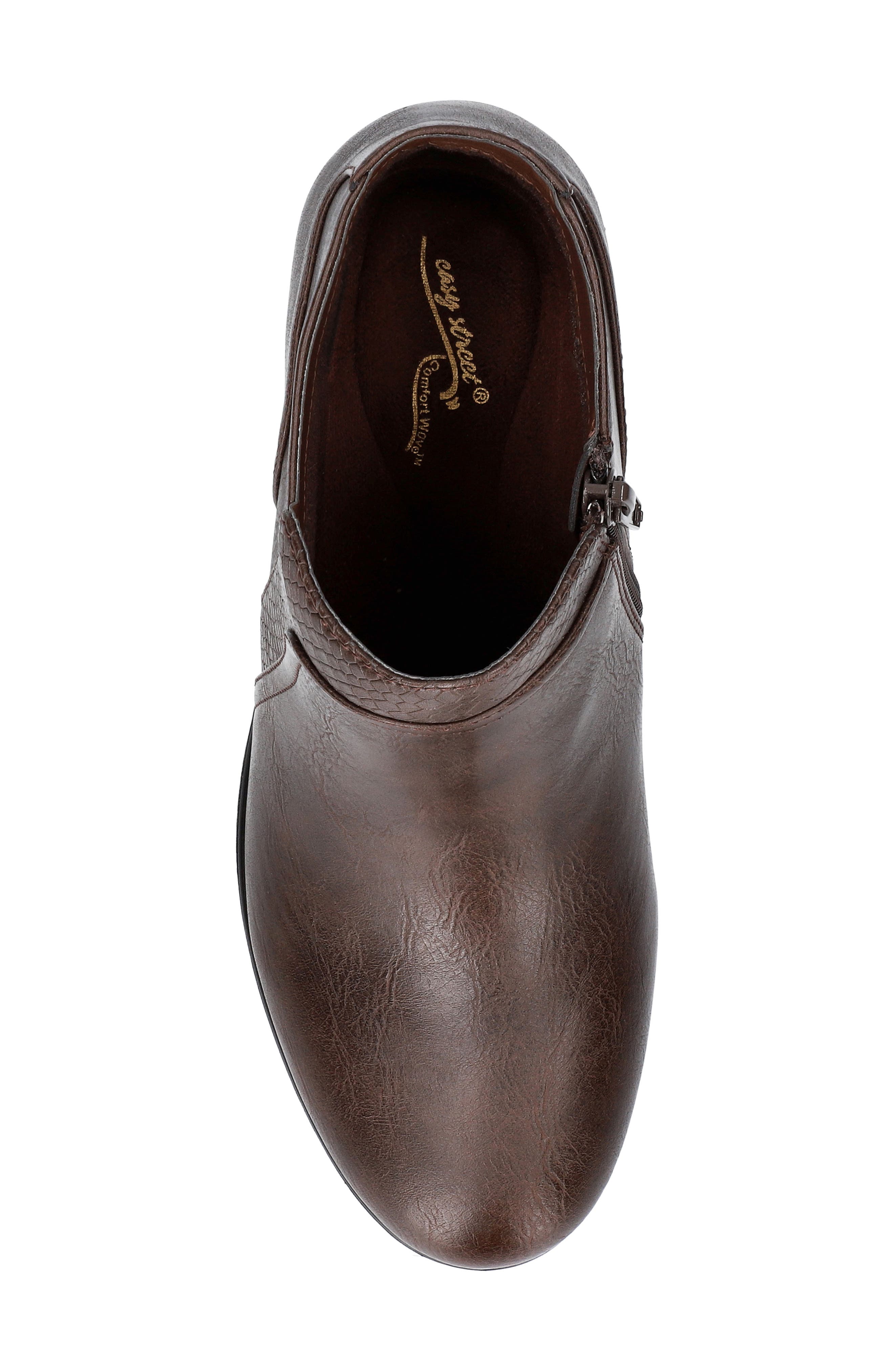 EASY STREET Langley Bootie, Alternate, color, Brown-Snake