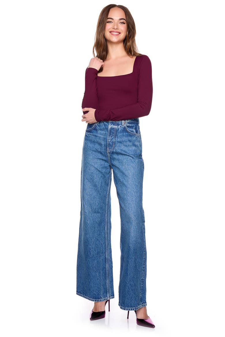 Square Neck Top, Alternate, color, PORT