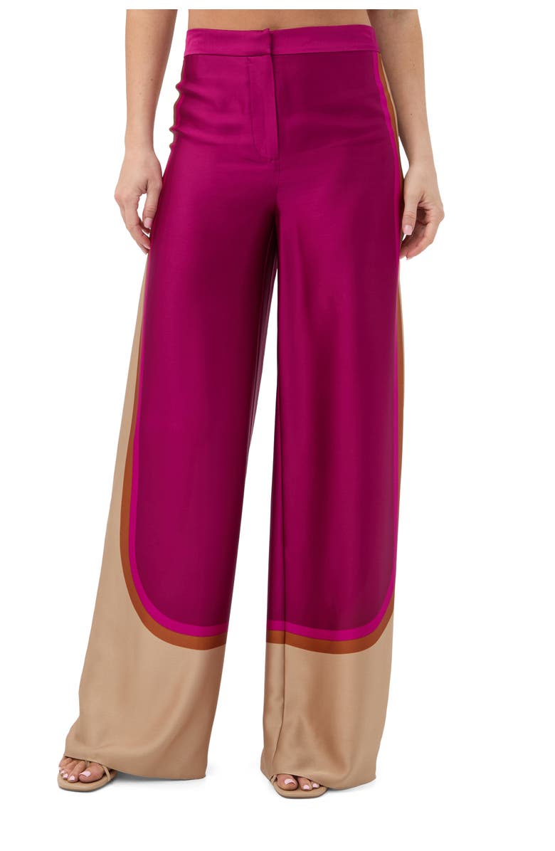 Trina Turk Verity 2 Colorblock Wide Leg Pant, Alternate, color, Multi