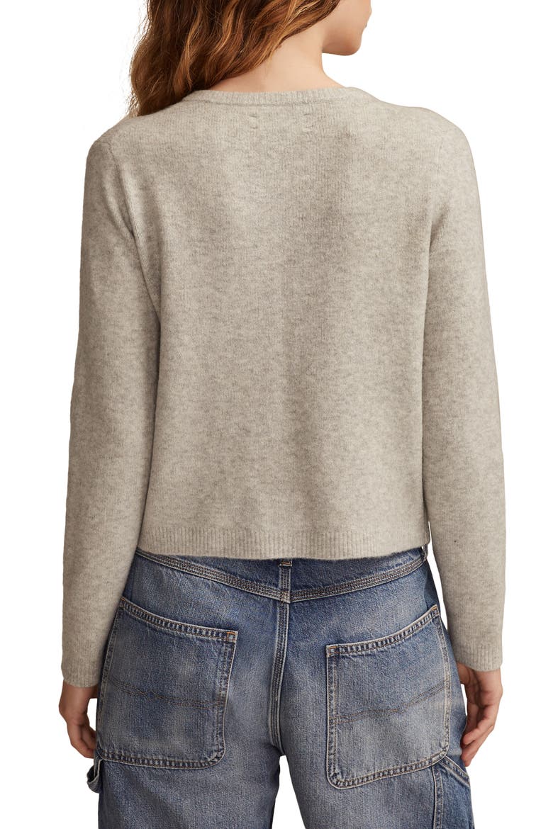 Cloud Soft Embroidered Cardigan, Alternate, color, LIGHT HEATHER GREY