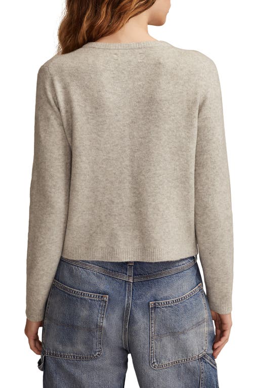 Lucky Brand Cloud Soft Embroidered Cardigan In Gray