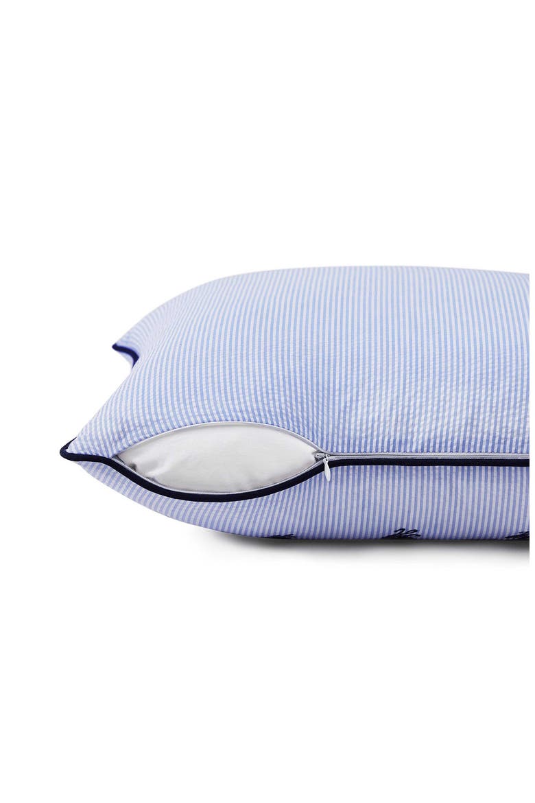 Riviera Monogram Accent Pillow, Alternate, color, DEEP BLUE