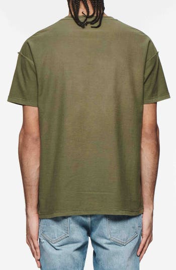 Textured Inside Out Cotton Graphic T-Shirt