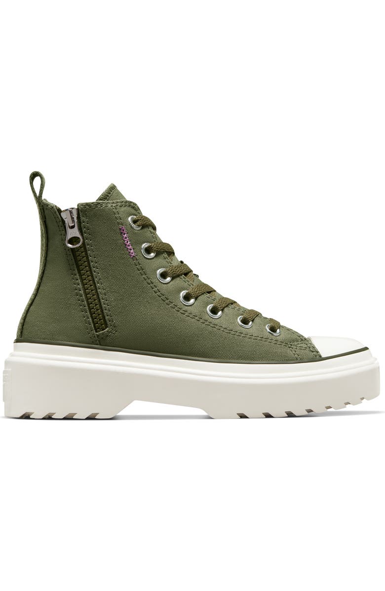 Converse Kids' Chuck Taylor<sup>®</sup> All Star<sup>®</sup> Lugged High Top Sneaker, Alternate, color,