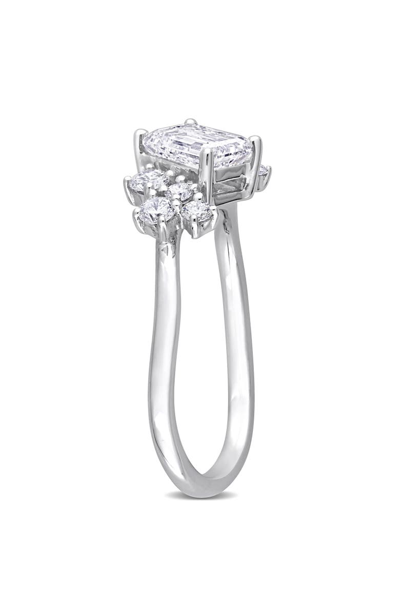 Julianna B. Lab-Grown Diamond Emerald-Cut Cluster Ring 14k, Alternate, color, 