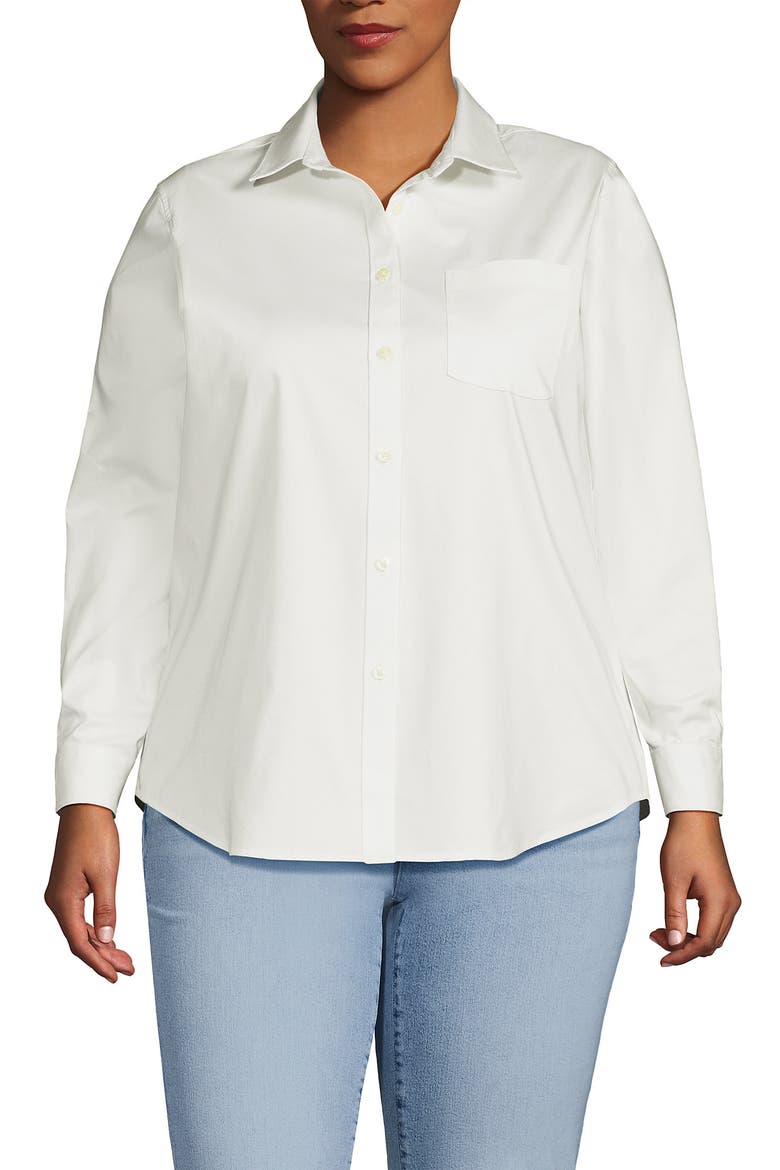 Cooling Button Front Shirt, Main, color, White