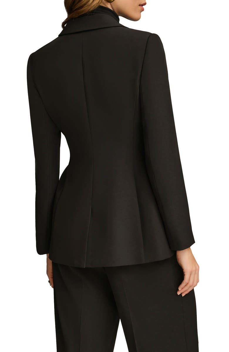 Donna Karan New York Belted Blazer, Alternate, color, Black