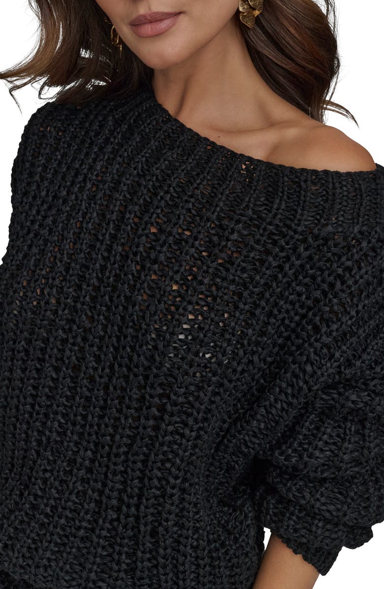 Donna Karan New York Open Stitch Sweater, Alternate, color, 