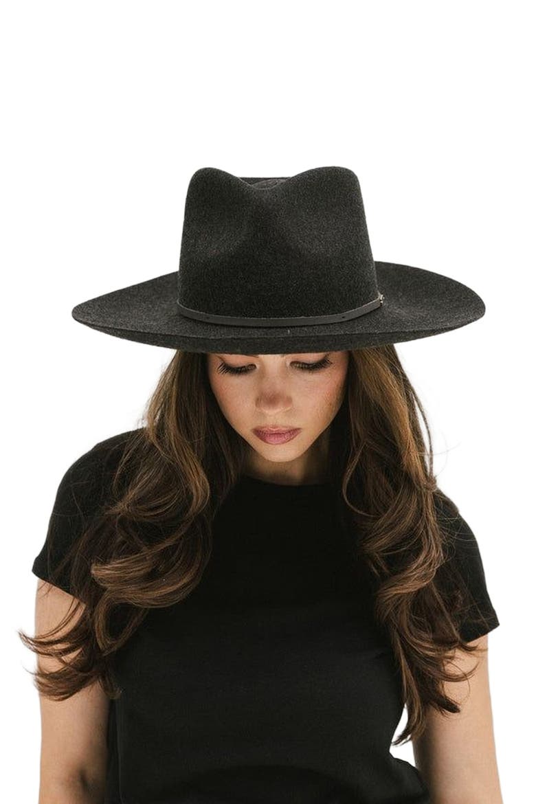 Rowan Fedora Hat, Alternate, color, Mixed Charcoal