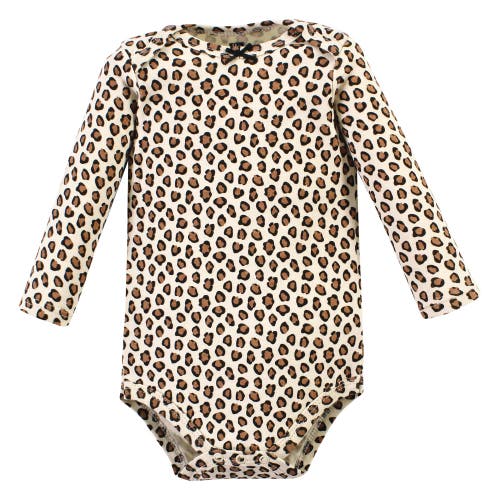 Hudson Baby Little Soft Cotton Long-sleeve One-piece 3pk