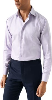Eton Contemporary Fit Houndstooth Dress Shirt