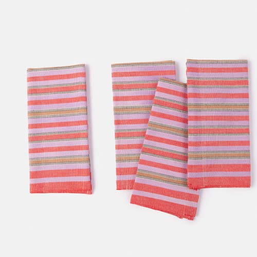 Siafu Home Handwoven Upendo Napkins - Set of 4 in Red  product