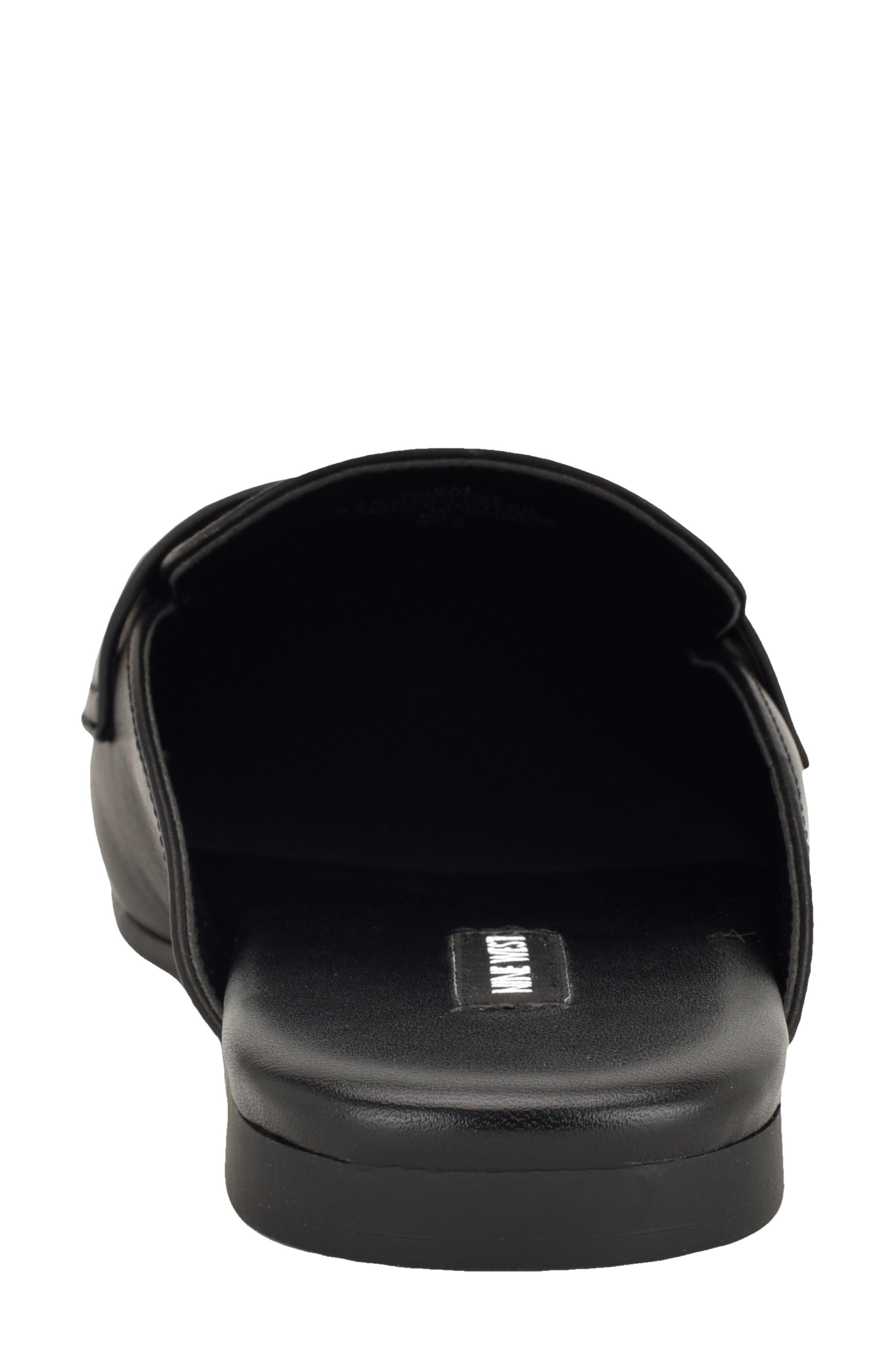 Nine West Evans Penny Loafer Mule, Alternate, color, Black