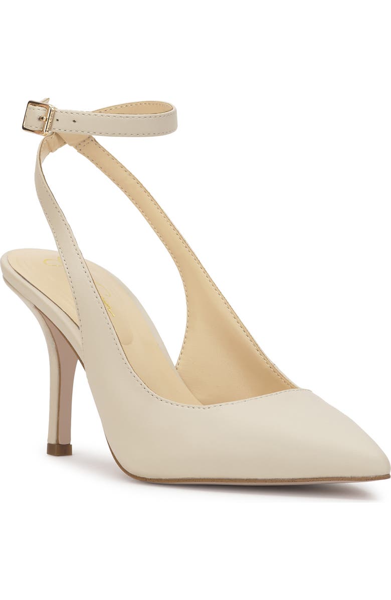 Jessica Simpson Miriale Ankle Strap Pointed Toe Pump, Main, color, Soft Ivory