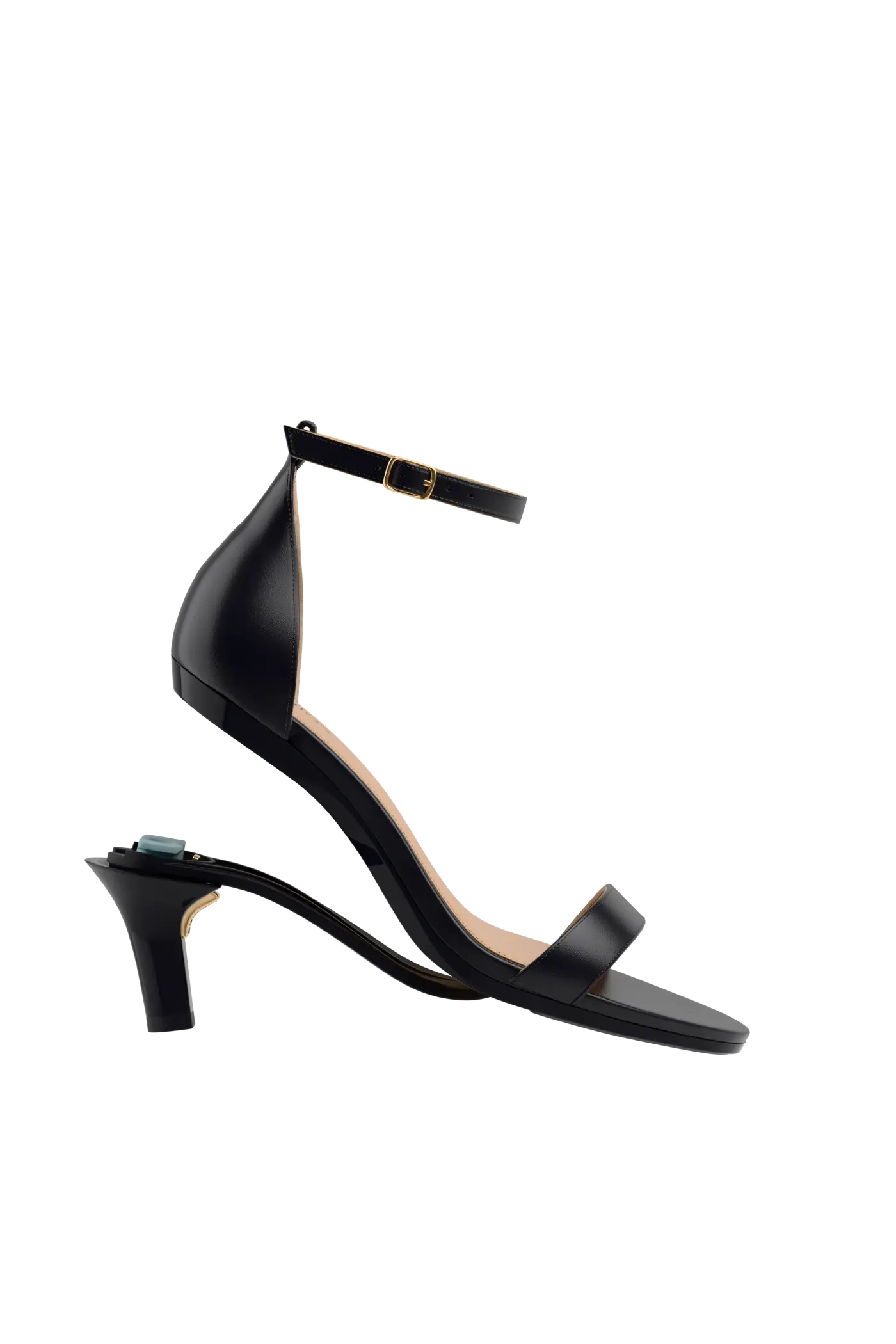 Pashion Footwear The Pashionista 3" Stiletto Convertible Heel, Alternate, color, Coal Leather