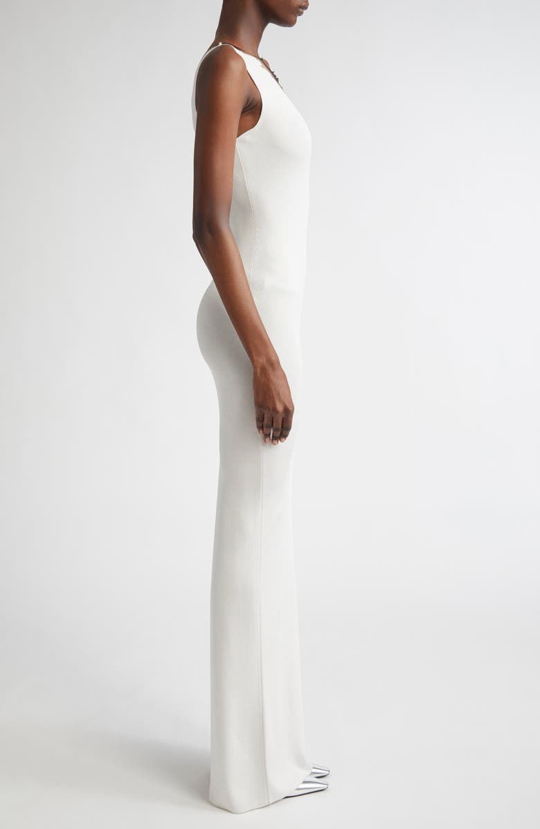 GRACE LING Flame One-Shoulder Maxi Dress, Alternate, color, White Marshmallow