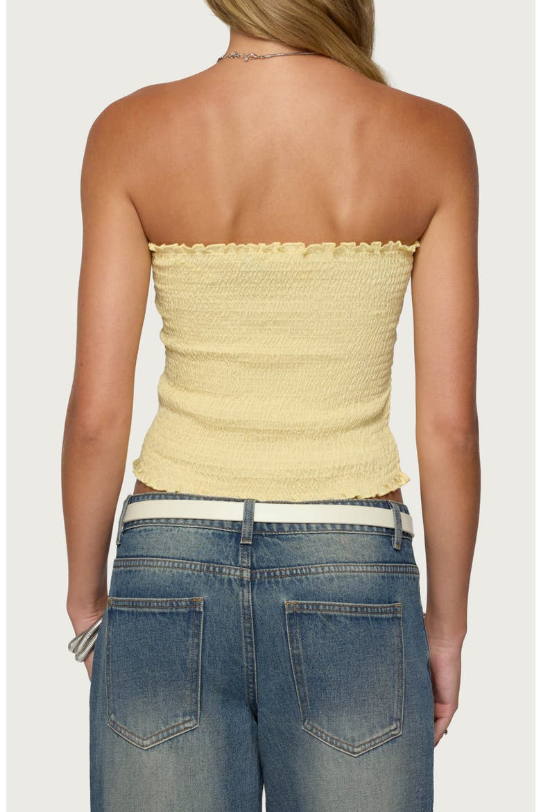 Emmet Smocked Tube Top, Alternate, color, YELLOW