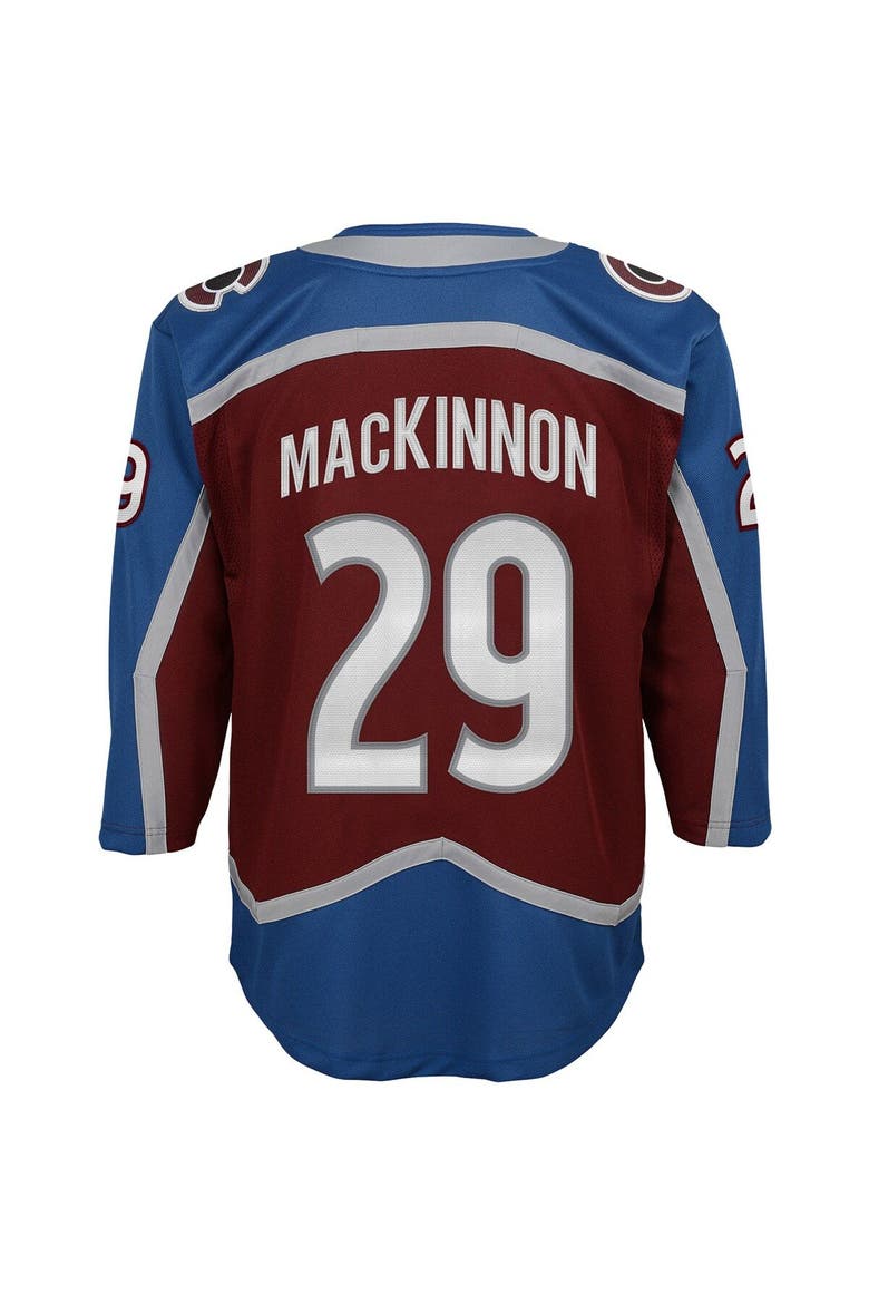 Youth Nathan MacKinnon Burgundy Colorado Avalanche Premier Player Jersey, Alternate, color, Burgundy
