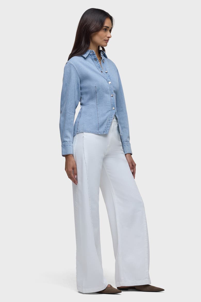 Button-Up Long Sleeve, Alternate, color, POOLS