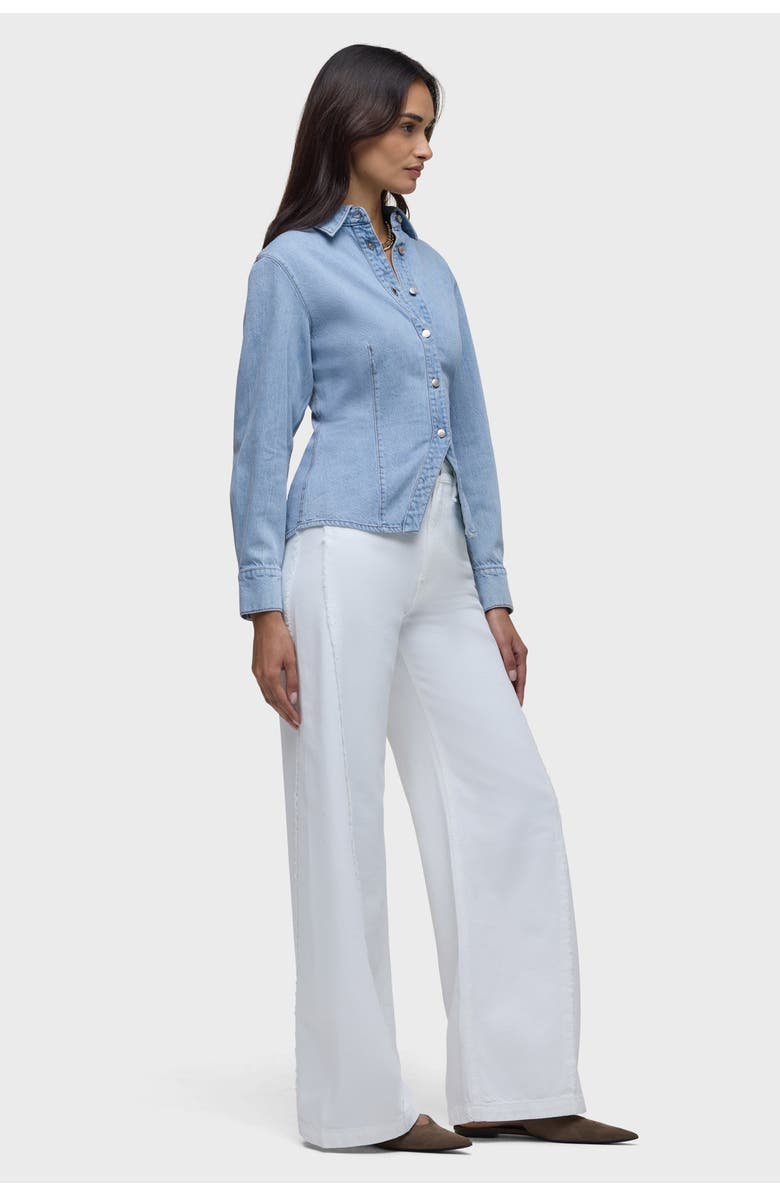 Hudson Jeans Button-Up Long Sleeve, Alternate, color, Pools