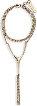 McQueen Wishbone Hand Chain Bracelet