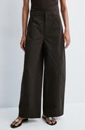 MANGO Mid Rise Balloon Twill Pants