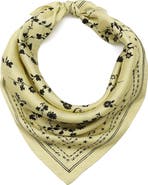 AllSaints Fleur De Lis Silk Bandana