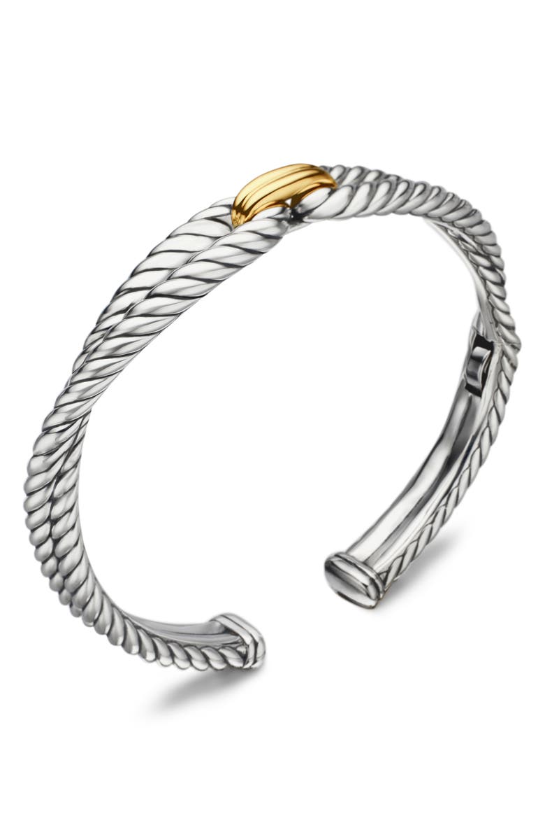 David Yurman Cable Loop Bracelet with 18K Gold, Alternate, color, 