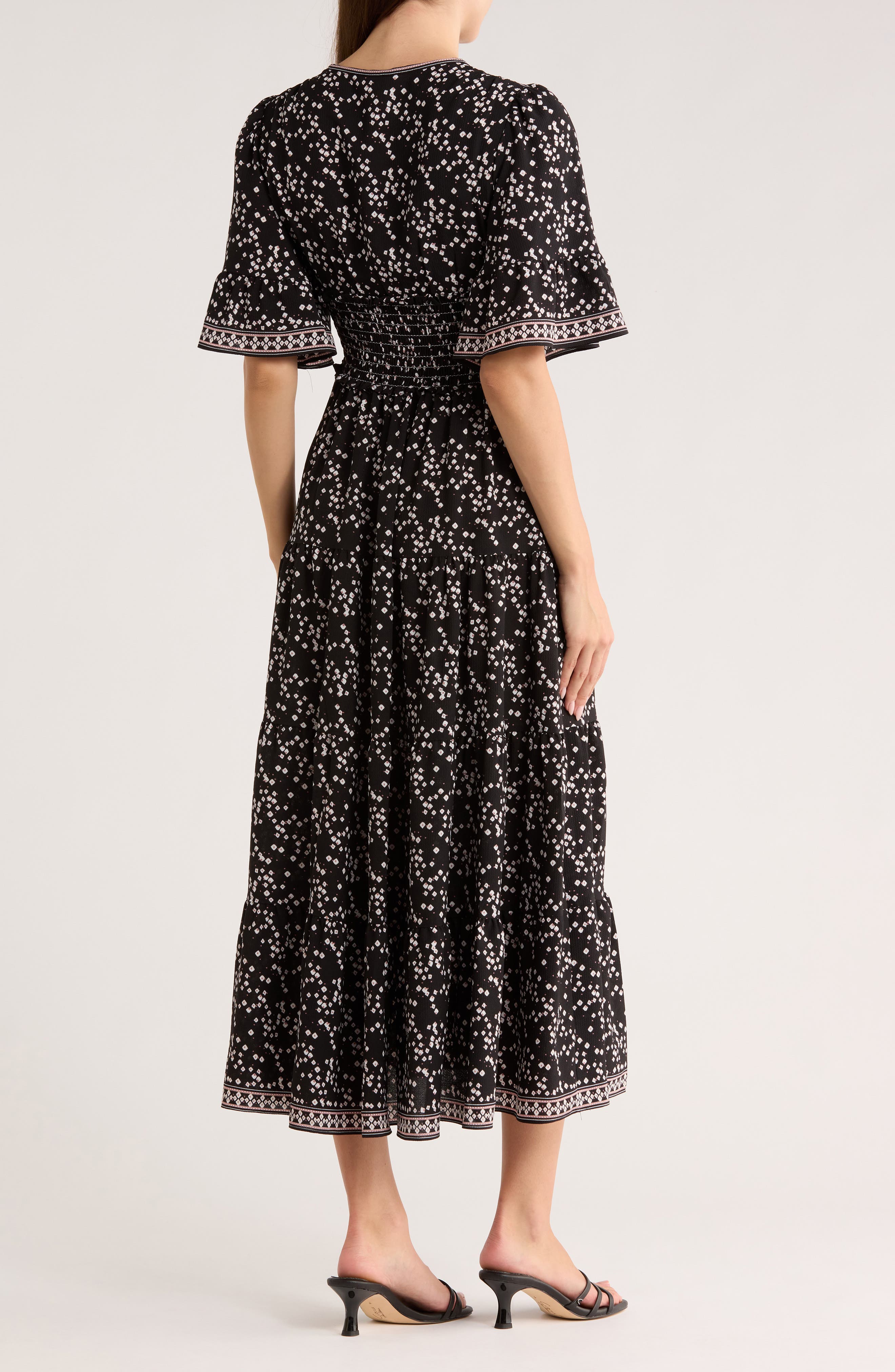 Tiered Smocked Maxi Dress - image 2