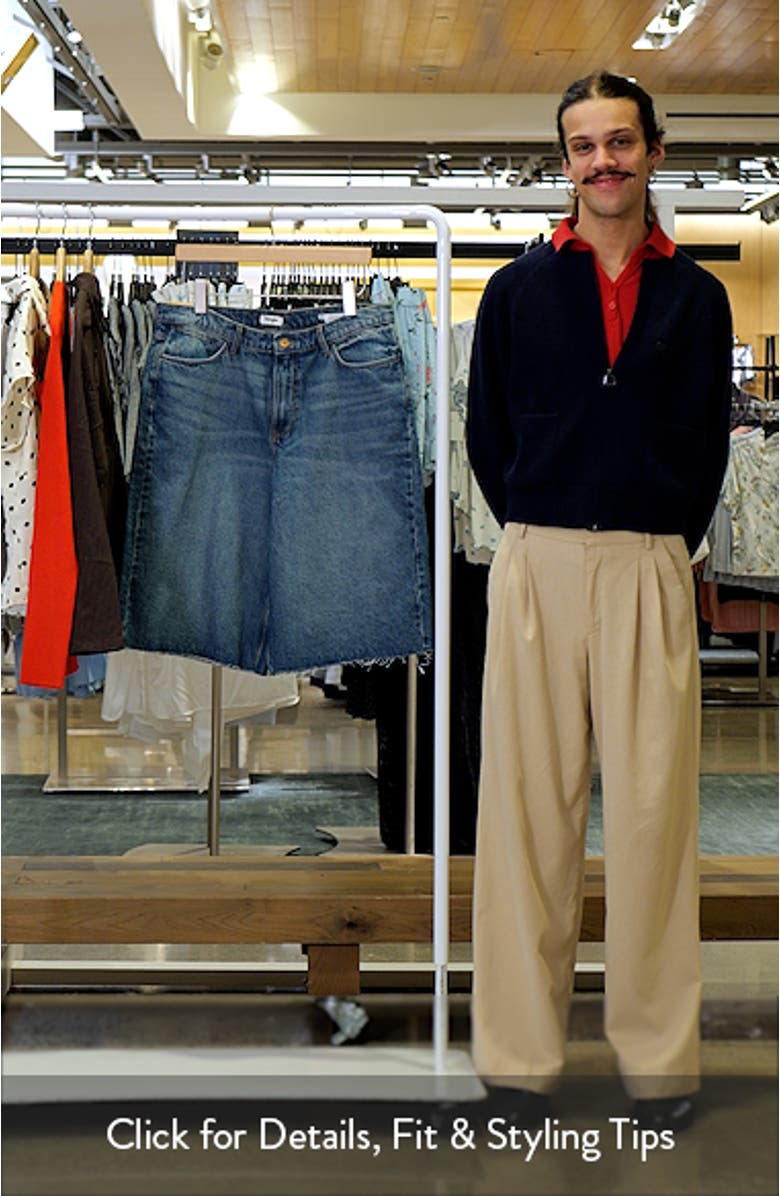 Jorts Raw Hem Low Rise Denim Shorts, sales video thumbnail