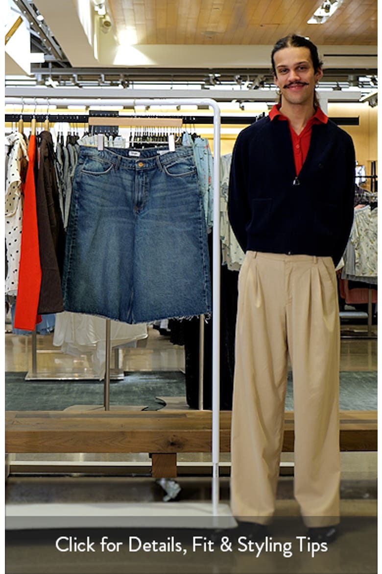 Jorts Raw Hem Low Rise Denim Shorts video