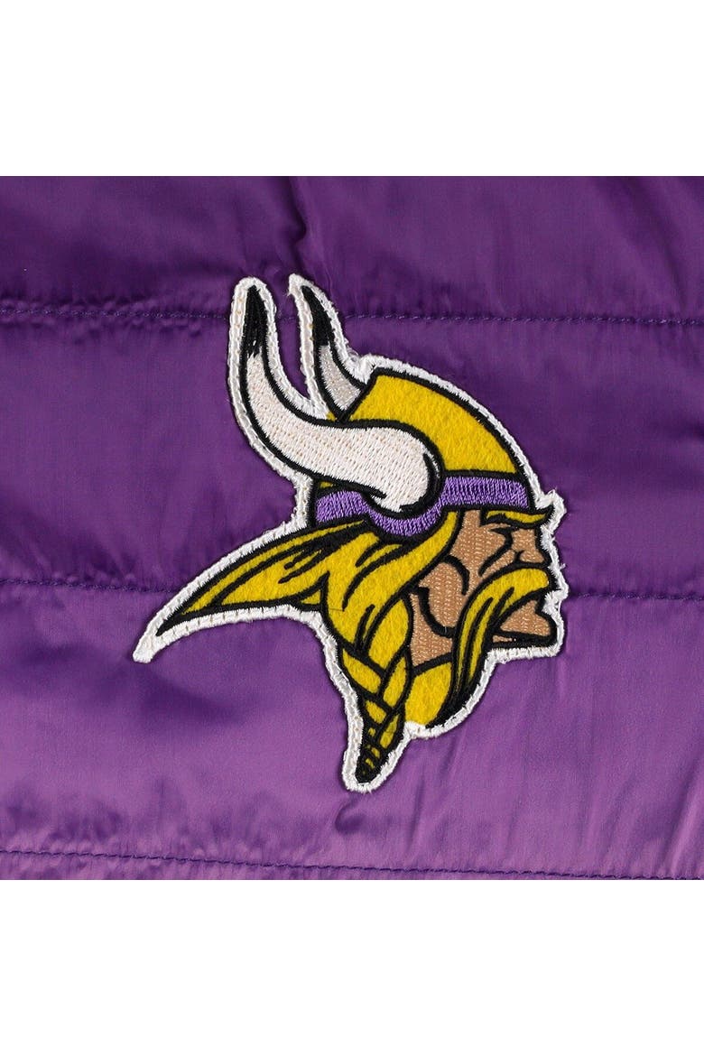 Women's The Wild Collective Purple/Gold Minnesota Vikings Color Block Full-Zip Puffer Jacket, Alternate, color, Purple