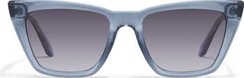 QUAY Call The Shots 54mm Gradient Cat Eye Sunglasses | Nordstrom display picture 1