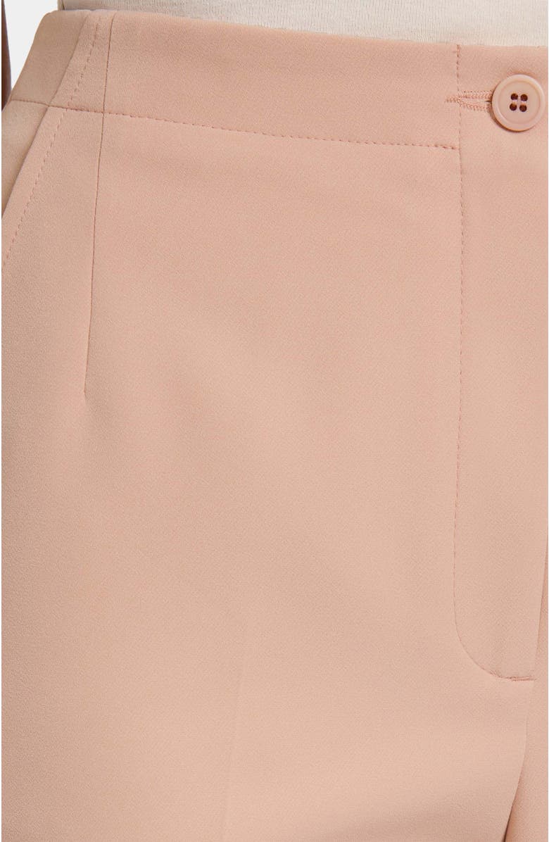 Santorelli Beth Mid-Rise Flared Pant in Soft Stretch Crepe, Alternate, color, Peach Whip
