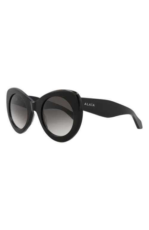 Alaïa 51mm Cat Eye Gradient Sunglasses In Black