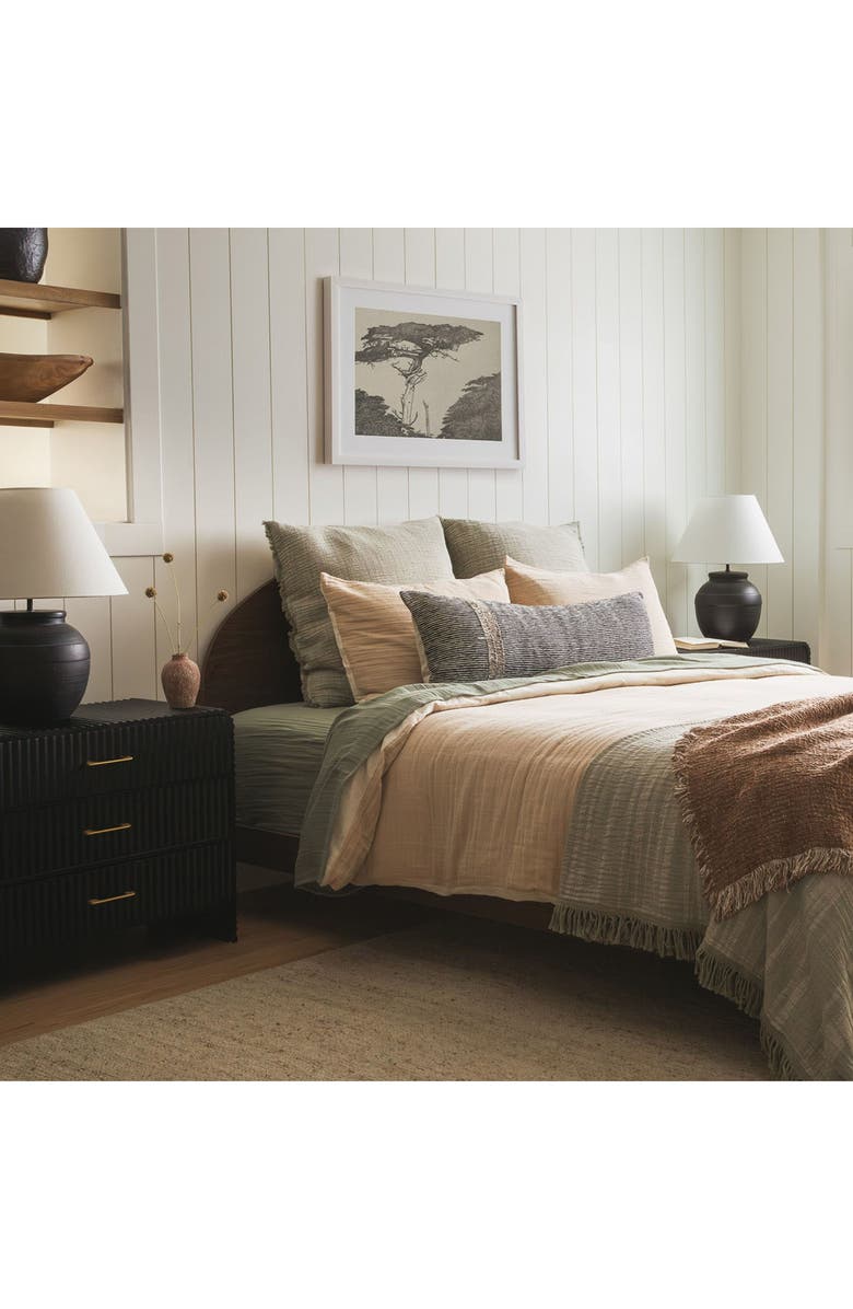 Crane Air Geo Stripe Lumbar Pillow, Alternate, color, Blue